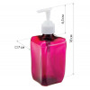 МП2236 Диспенсер для мыла "Домино" 0,39 л (фуксия прозрачный)