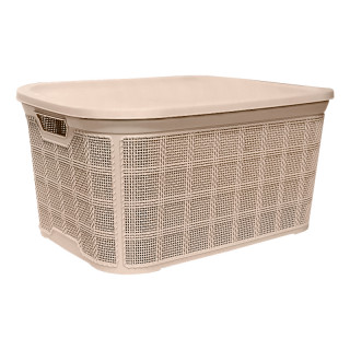 AK 602-B106 Корзина с крышкой 18л beige