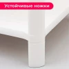 МП2746 Полка прямоугольная  (3 секции) белый