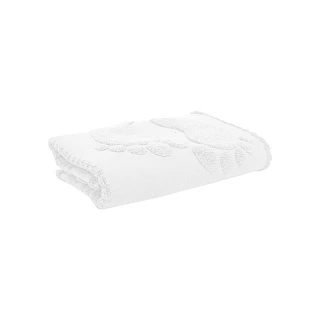 Полотенце махр.жаккард НОЖКИ 50*70 пл. 650 гр/м2. (цв.01000)