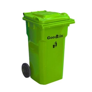 Мусорный бак "Goodbin" на колесах (зеленый,120л)